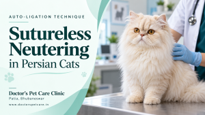 Persian Cat Neutering in Bhubaneswar | Sutureless Technique